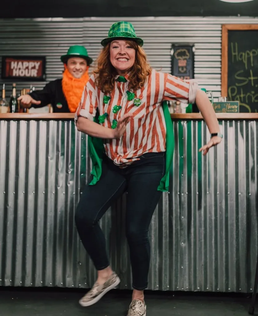 woman celebrating St Patrick s Day